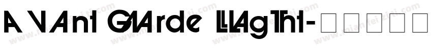 Avant Garde Light字体转换